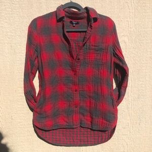 Madewell Red Checkered Flannel XS